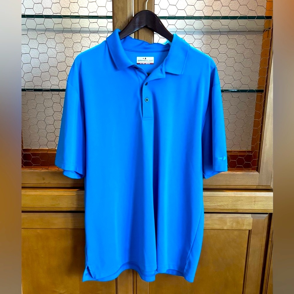 Men's Golf Blue Polo Shirt